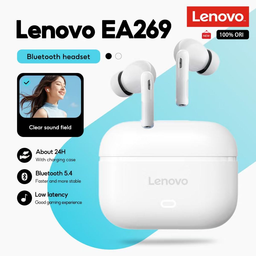 Tai nghe Lenovo EA269 tai nghe bluetooth 5.4 tai nghe bass chất lượng cao | BigBuy360 - bigbuy360.vn