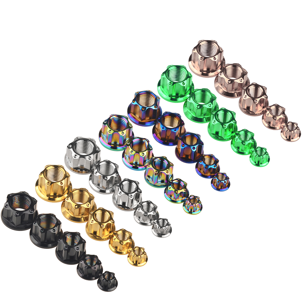 Đai Ốc Lục Giác Bằng Titan wanyifa gr5 m6 / m8 / m10 / m12 / m14 / m16 Cho Xe Mô Tô