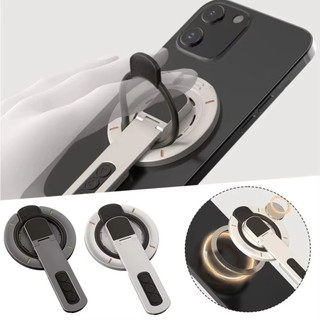 Ankndo 360°Giá đỡ điện thoại từ tính hai mặt xoay cho giá đỡ điện thoại MagSafe Giá đỡ nhẫn đeo tay 3 trong 1 cho iPho 17 16 15 14 13