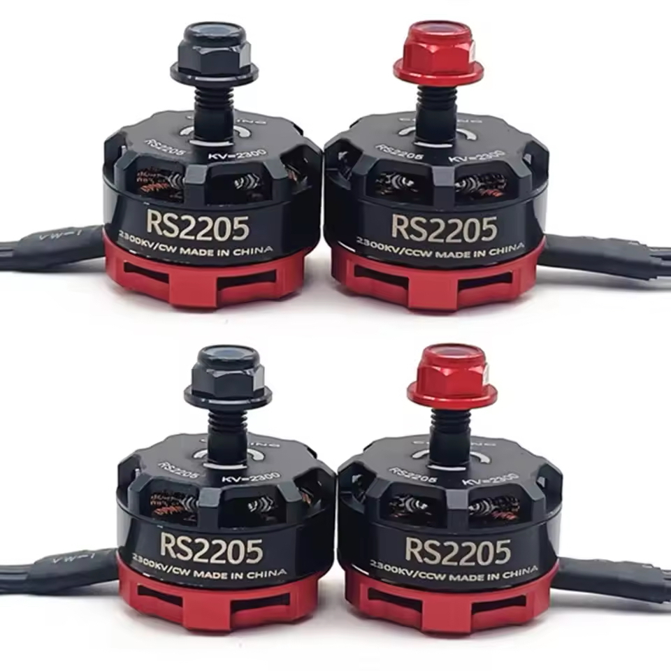 2 Cặp Động Cơ Không Chổi Than RS2205 2300KV CW / CCW Mô Hình Máy Bay Bốn Trục 5 inch Cho 2-6s 20A / 