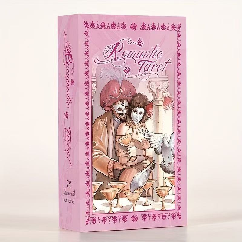 [Sẵn sàng] Thẻ TAROT ROMANTIC Trò chơi thẻ trò chơi bảng tiếng Anh TAROT ROMANTIC Ý Trò chơi thẻ phư