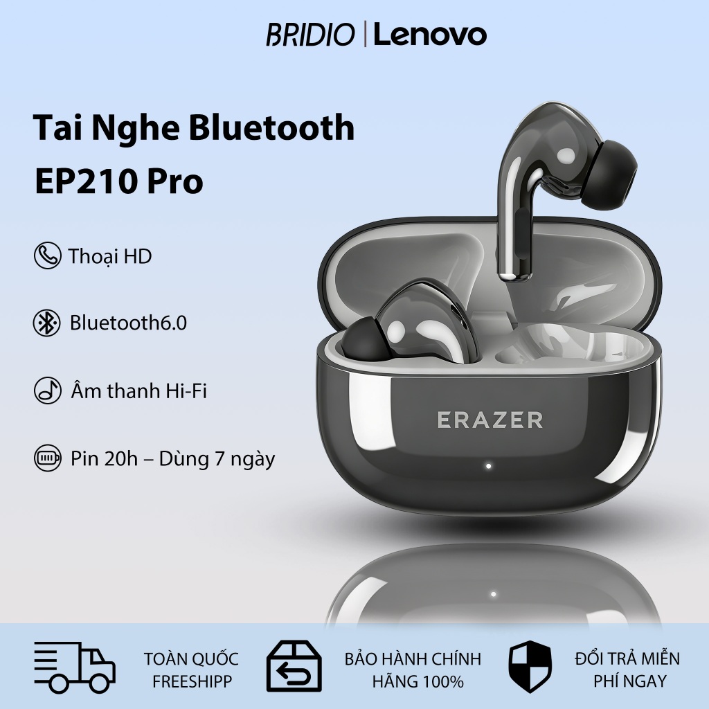 Tai Nghe Chơi Lenovo Erazer EP210 Pro Tai nghe Bluetooth Độ trễ thấp IPX5 Chất lượng âm thanh HIFI chống nước | BigBuy360 - bigbuy360.vn