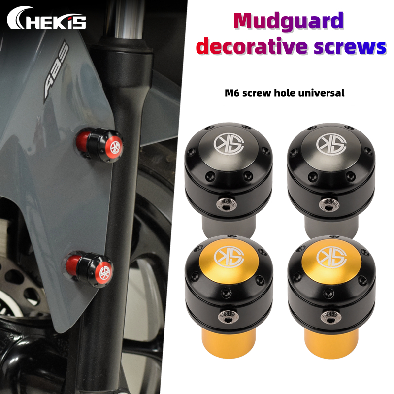 FENDER Chekis cho QJMOTOR AX200S Sửa đổi chắn bùn phía trước trang trí nắp vít phụ kiện AX200 AX 200