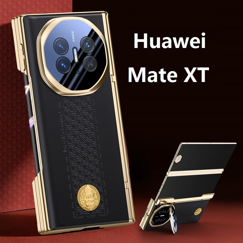 Da mạ điện cho Huawei Mate XT XTS Ultimate Ốp lưng bảo vệ giá đỡ ống kính