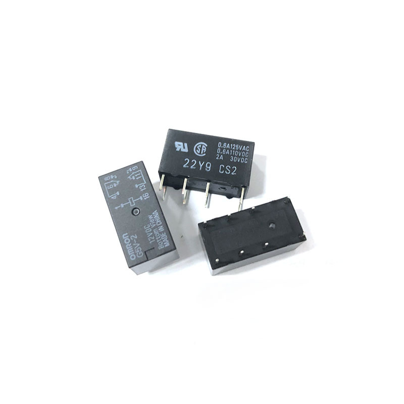 Rơle tín hiệu G5V-2-12V G5V-2-DC12 2A 12V Rơle tín hiệu thấp - PCB ThruHole kín DPDT 12VDC 2A