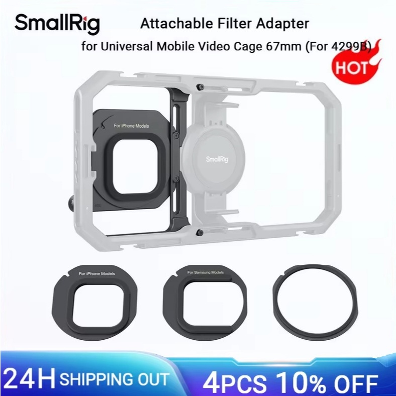 SmallRig 67mm Bộ chuyển đổi vòng lọc từ tính cho lồng Video di động đa năng 4299B cho dòng lọc từ tí