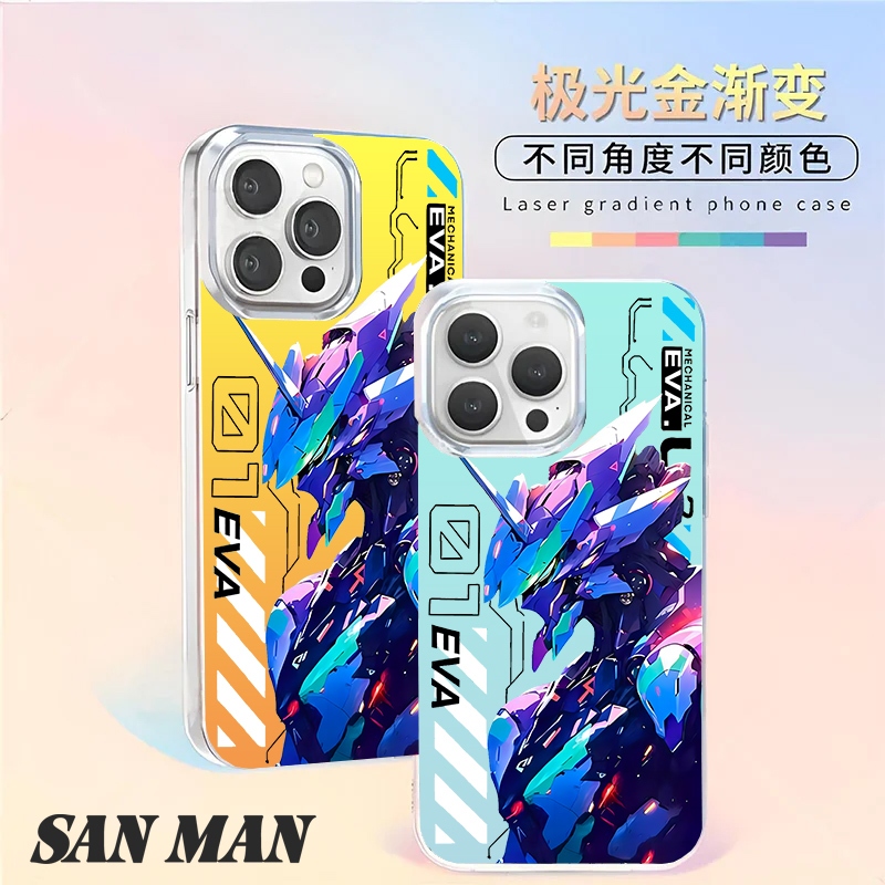 [Aurora Gold] Ốp điện thoại đầy màu sắc Gundam apple 17promax Air iphone 16 Chống sốc xr Cool 13 / 1