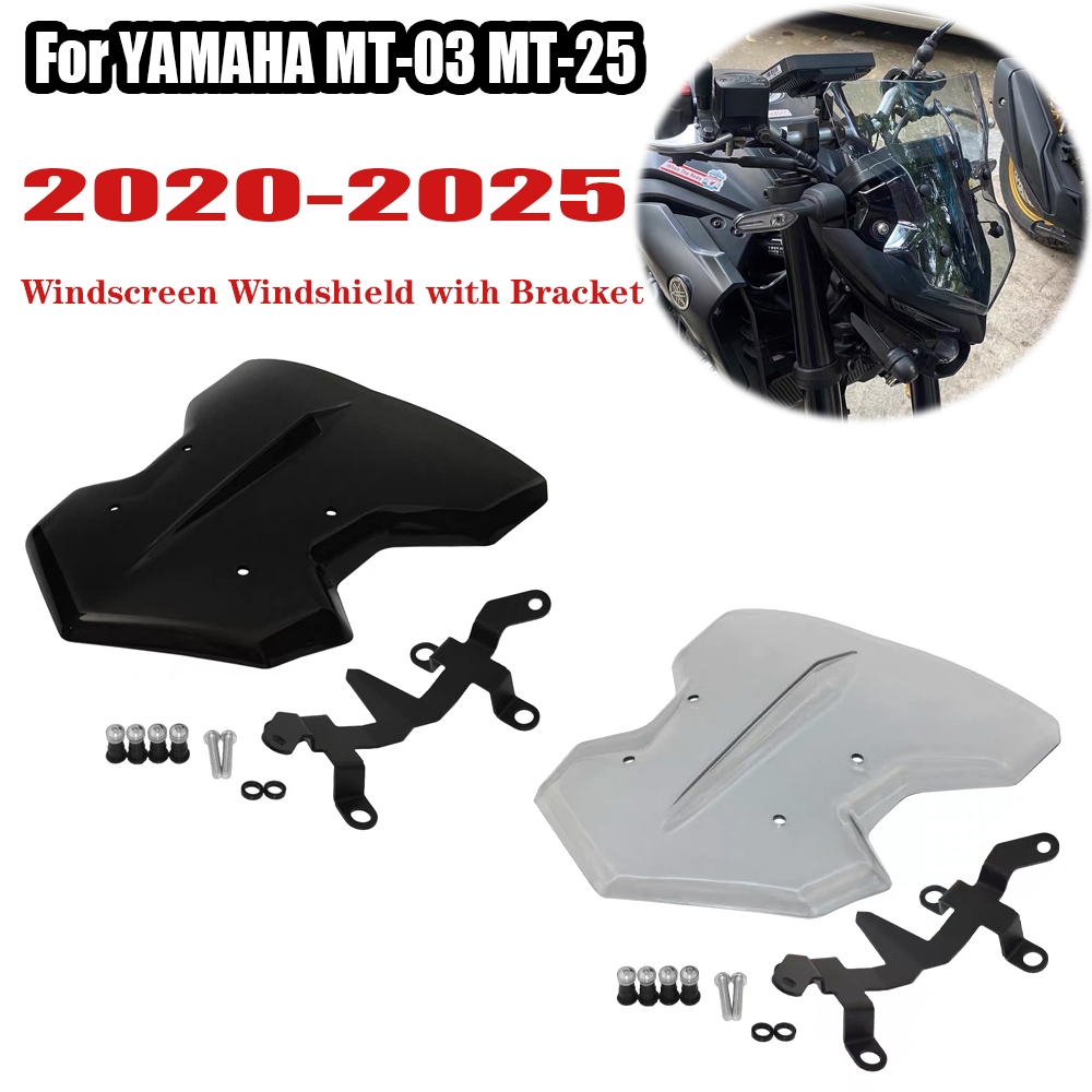 Kính chắn gió xe máy MT03 MT25 cho Yamaha MT-03 MT-25 MT 03 25 2020-2025