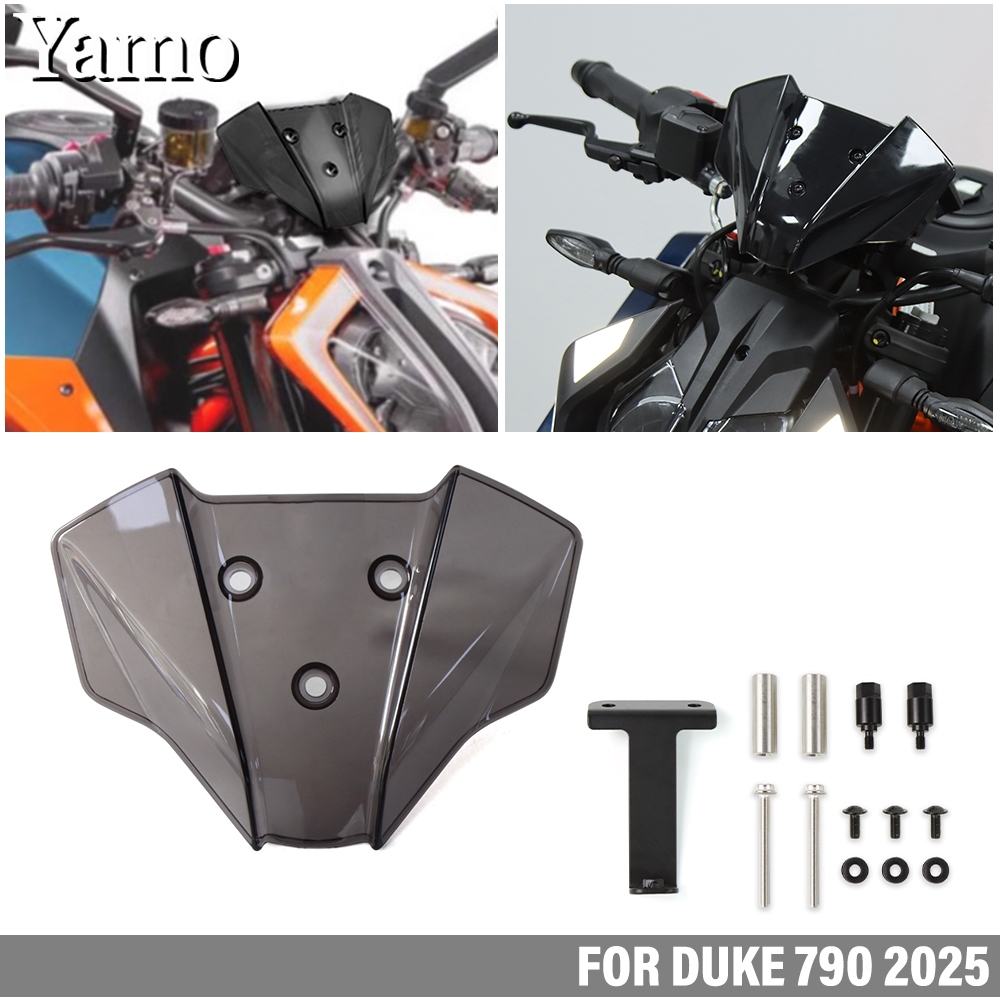 Dành cho KTM DUKE 790 2025 kính chắn gió DUKE790 sửa đổi phụ kiện nắp kính chắn gió nhỏ