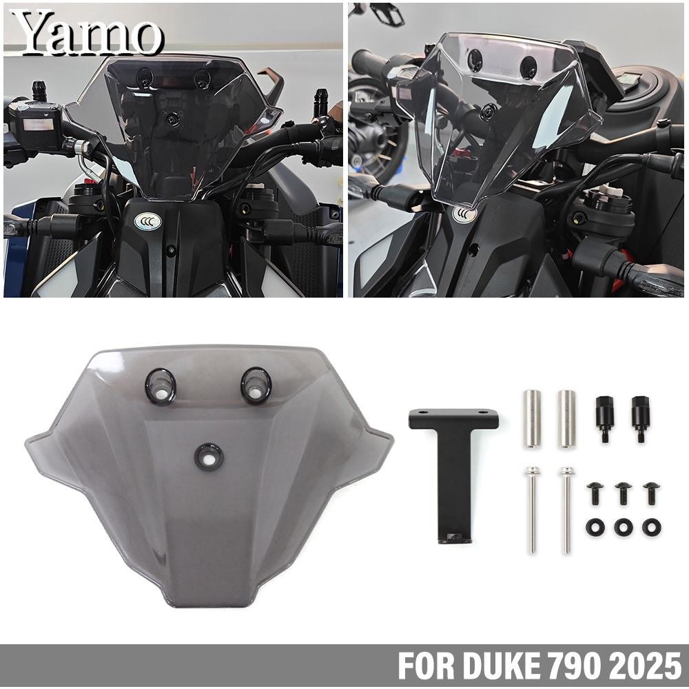 Dành Cho KTM DUKE 790 2025 Kính Chắn Gió DUKE790 Sửa Đổi Kính Chắn Gió Nhỏ fairing Phụ Kiện
