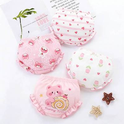 Adabaobao® ᵛⁿ4 Cái/ bộ Quần Lót Bloomer Bé Gái Cotton A-Class Quần Mùa Hè Cho Bé