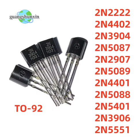 10 CÁI 100% MỚI 2N3904 2N3906 2N2907 2N4401 2N4402 2N2222 PN222 2N5501 2N5087 2N5088 2N5089 TO-92 Tr