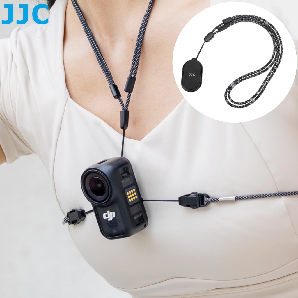 JJC Dây đeo cổ gắn đế từ tính cho DJI OSMO Nano & Insta360 GO 3 GO 3S GO3S, Dây đeo ngực máy ảnh Dây
