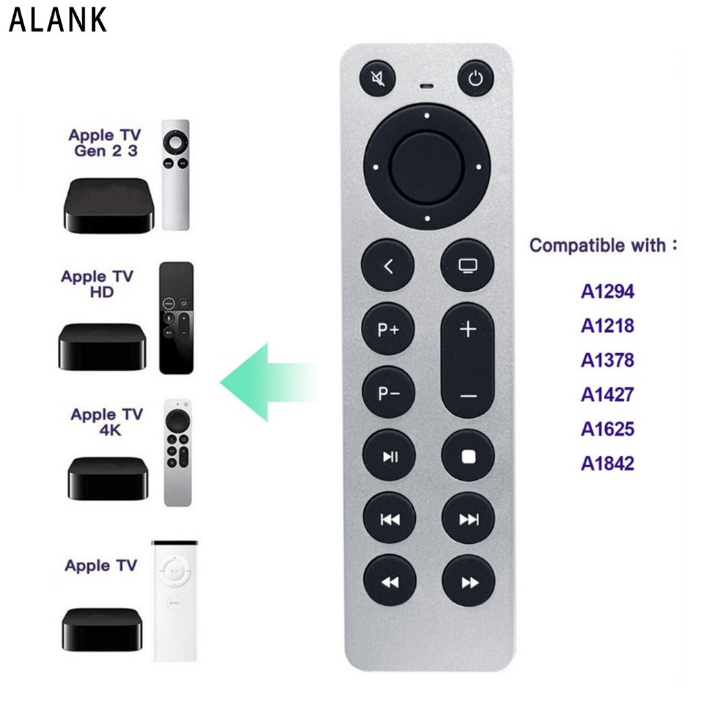 ALANK Remote Điều khiển TV thông minh  / Thích hợp  Apple TV  A1625 A1427 A1469 A1378 A1218 A1842 A2
