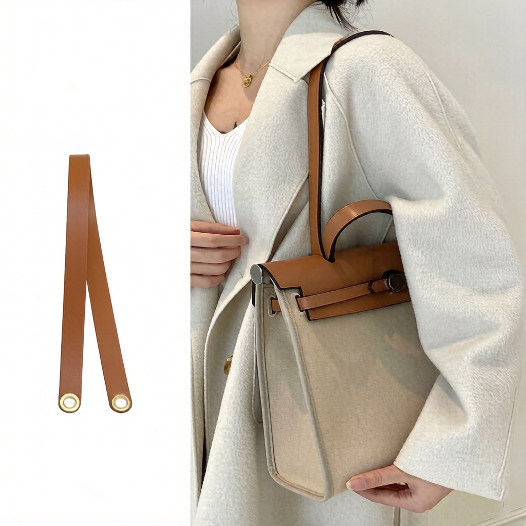 Túi Da Thật Chính Hãng Dây Đeo Thay Thế Phù Hợp Cho Hermes Herbag Zip Dây Đeo Vai Túi Xách Da Bò Mỏn