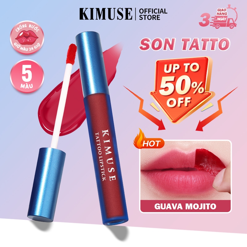 Son xăm KIMUSE dạng lột kháng nước và lâu trôi