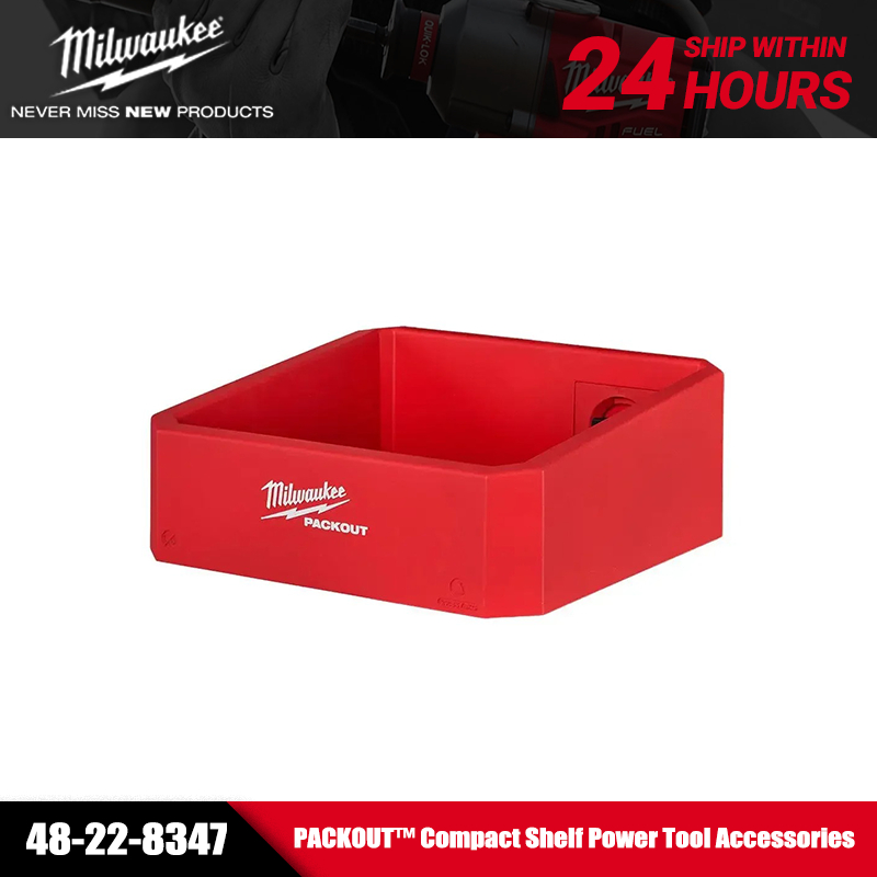 Milwaukee 48-22-8347 GÓI Kệ nhỏ gọn Vòng bi gắn an toàn 20lbs Phụ kiện dụng cụ DIY Công cụ lưu trữ