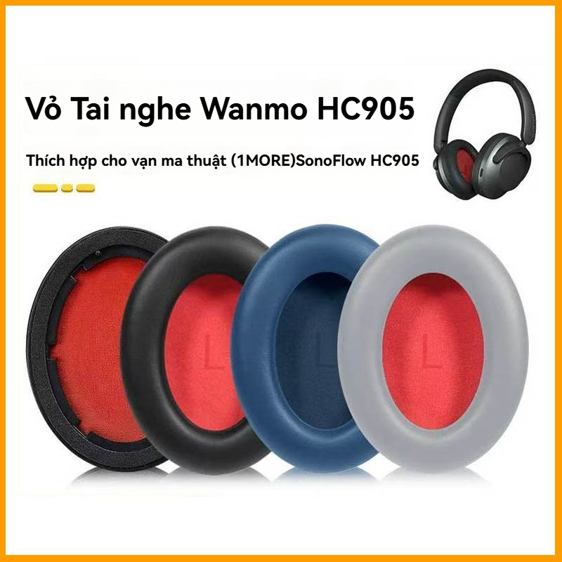 Thích hợp cho THÊM Miếng đệm tai SonoFlow HC905 Tai nghe Bluetooth Memory Foam Pad 1MORE Earmuffs Ea