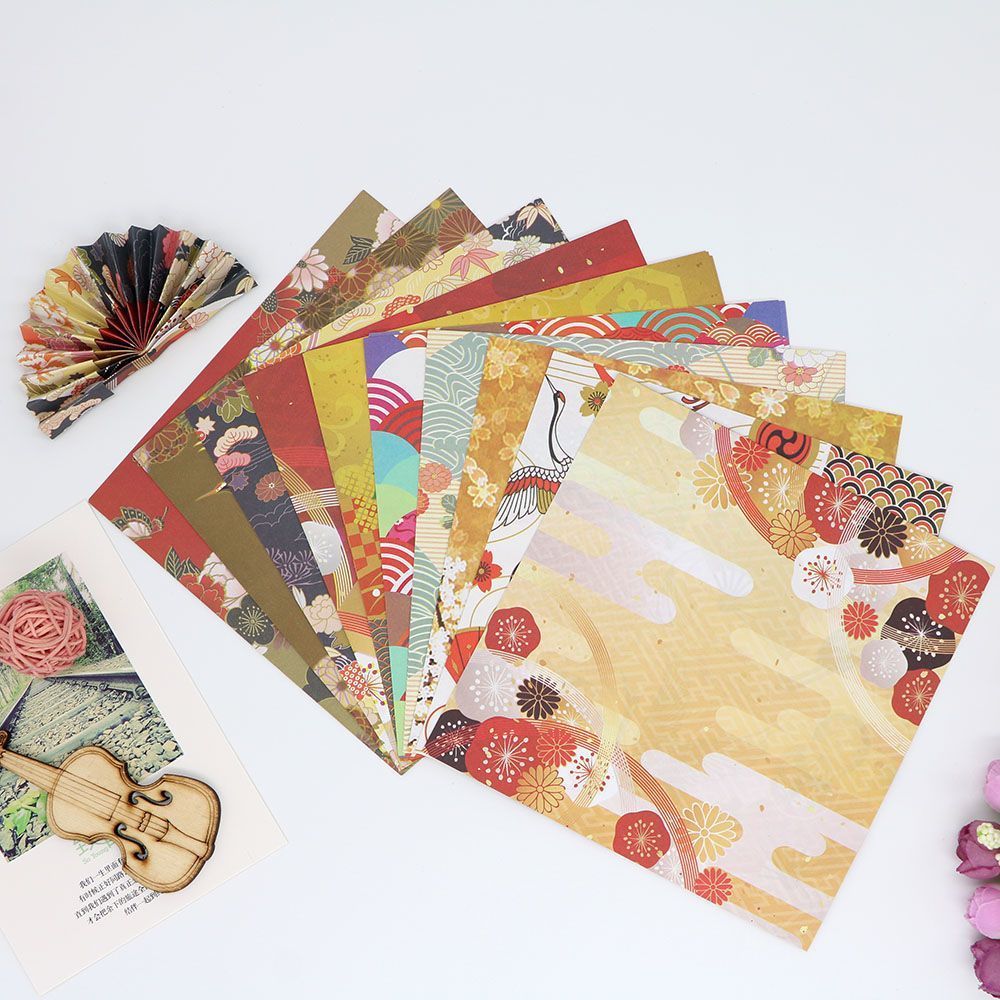 Phong Cách Nhật Bản Origami Hai Mặt Giấy Màu Giấy Thủ Công Ngàn Giấy Cần Cẩu Origami Giấy Vuông Giấy