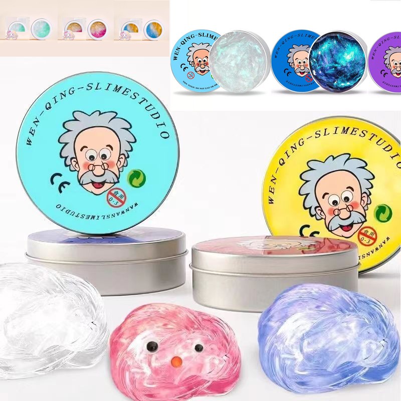 BIGHSM Nhiều Màu Sắc Lỏng Thủy Tinh Bùn Giảm Căng Thẳng Đồ Chơi Chống Dính Tay Pha Lê Bùn Trầm Cảm Cho Trẻ Em Người Lớn Quà Tặng Martijn