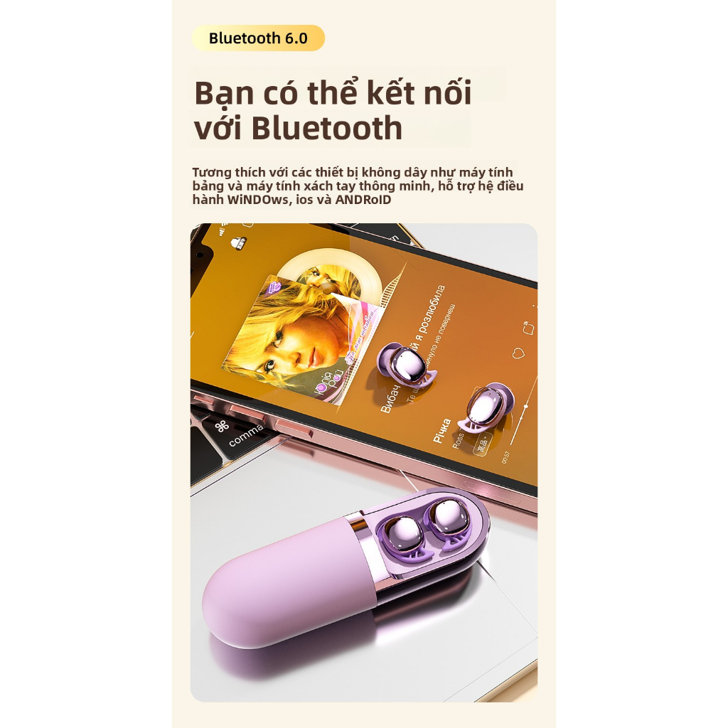 S13 Tai Nghe Bluetooth 6.0 Massage Rung Mát Xa Thư Giãn Cơ Thể Giảm Mệt Mỏi Không Dây Chống Nước IPX5 Bảo Hành 1 Năm Cô Gái Hạnh Phúc | BigBuy360 - bigbuy360.vn