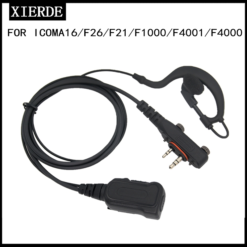 X IERDE Phụ Kiện Thích Hợp Cho ICOM ICOM Hand Station A16 Dây Dày Tai Móc Tai Nghe F21 / F26 / F4000
