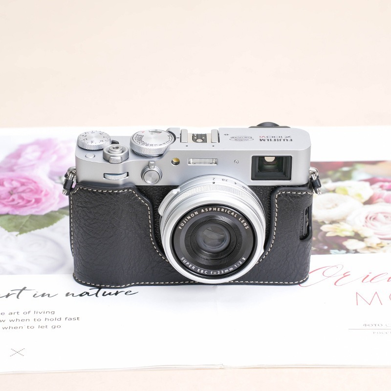 [Light Camera] ốp da Fujifilm X100Vi ốp bảo vệ cho máy ảnh có dây đeo FA002