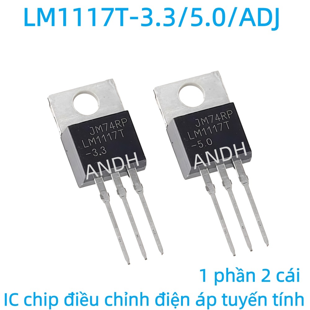 Thương hiệu mới LM1117T-3.3 LM1117T-5.0 LM1117T-ADJ TO-220 Gói IC điều chỉnh tuyến tính