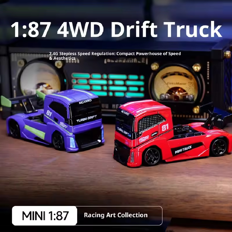 Mc081 1: 87 4wd Xe Tải Xe Trôi Xe Ô Tô Phiên Bản Điều Khiển Từ Xa Mcarro Mc081 1: 87 Mini 4wd Rc Dri