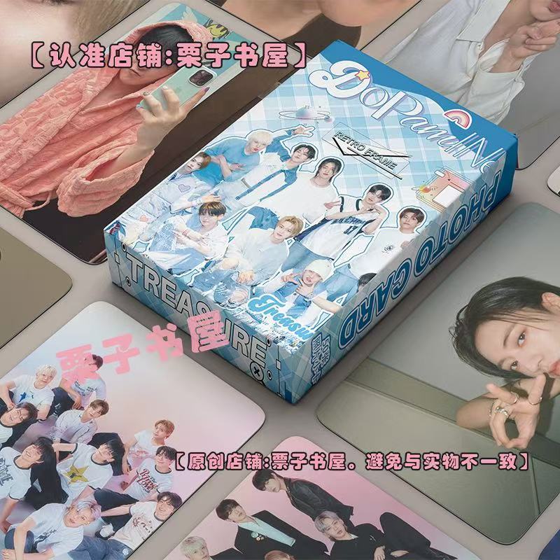 TREASURE Album Hàng Hóa Photocard Laser Polaroid LOMO Card Gypsophila Đóng Hộp ins Thiệp Chúc Mừng B