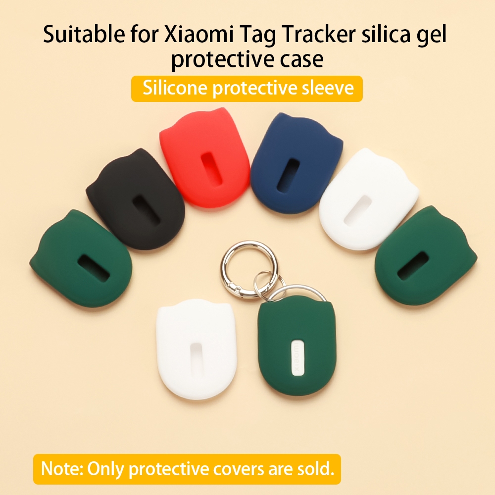 Dành Cho Xiaomi Tag Tracker silica gel Silicone Màu Trơn Chống Sốc Chống Bụi Có Thể Giặt Được Vỏ Bảo