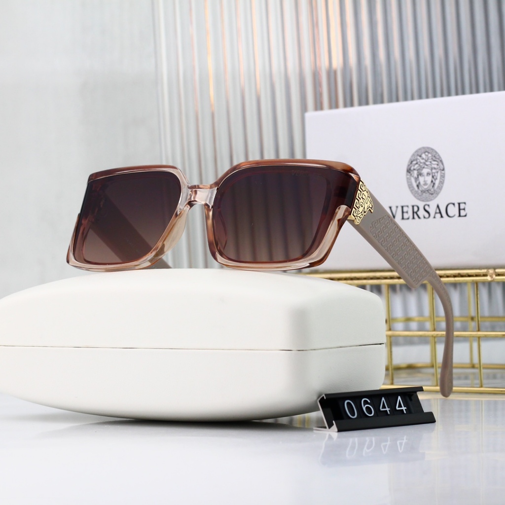 Kính râm nữ VERSACE Acetate Kính râm thời trang phù hợp VE0644 KK