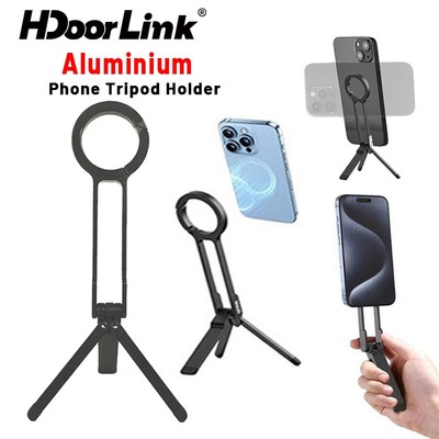 Giá đỡ chân máy điện thoại HdoorLink Giá đỡ máy tính để bàn từ tính bằng nhôm Chân đế di động có thể gập lại