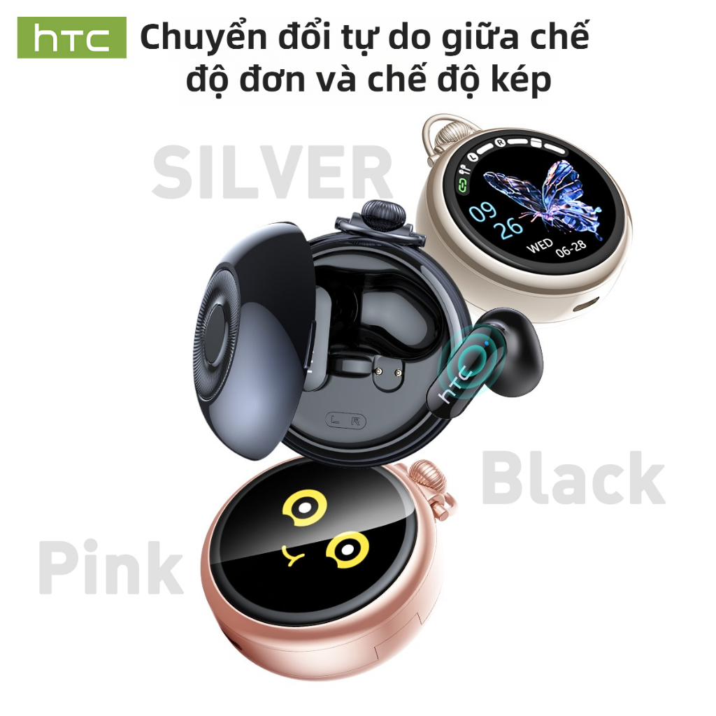 Tai nghe dịch HTC NE71 Tai nghe Bluetooth 6.0 AI Dịch trực tiếp Màn hình LED thông minh HiFi Chất lượng âm thanh Công nghệ khử tiếng ồn | BigBuy360 - bigbuy360.vn