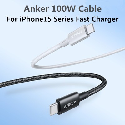Cáp A8756 Anker USB C sang USB C, Dây sạc Type-C 100W), cho dòng iP trau dồi 17 / 16 / 15