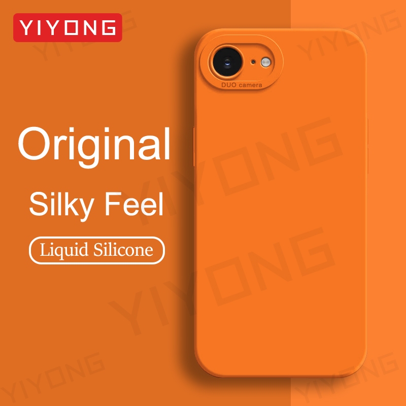 Dành Cho iPhone16e iPhone17e Ốp Lưng YIYONG Sang Trọng Silky Feel Liquid Silicone Mềm Dành Cho iPhon