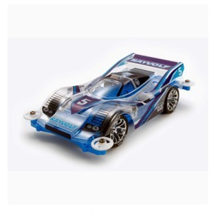 TAMIYA TAMIYA Ổ đĩa bốn bánh Sky Blue MS Chassis Ray Wolf No. 5 Vỏ Mềm Trong Suốt 95572