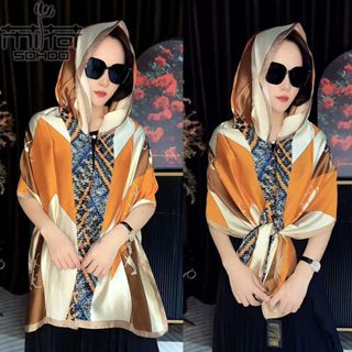 Mũ Trùm Đầu Kiêm Khăn Choàng Chống Nắng Thiết Kế Mới