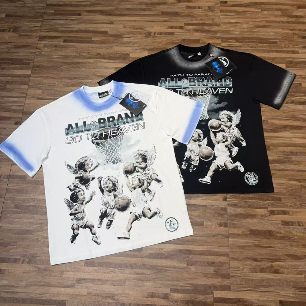 Hoodie Hellstar Grunge Style Size Oversized, Áo Thun Hình Hoạ Tiết Retро 90's Thời Trang Dạo Phố Nam