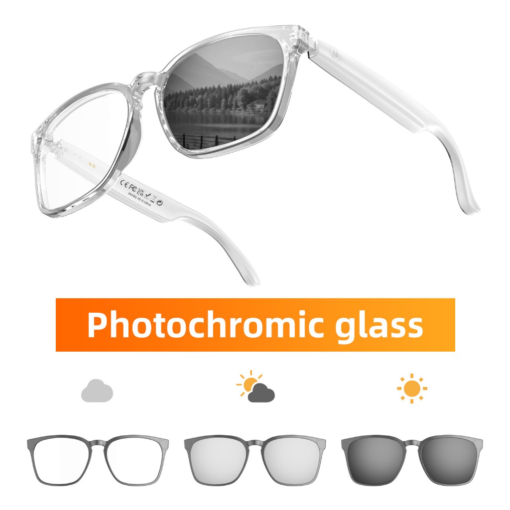 Kính âm thanh Bluetooth thông minh Chống ánh sáng xanh Tai nghe mở Tai nghe cuộc gọi dịch thuật (A10