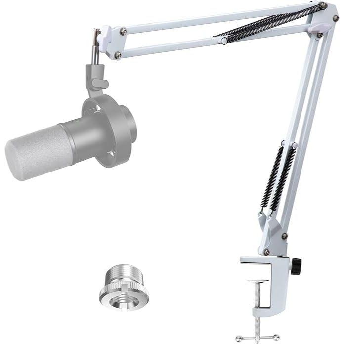 Cánh tay bùng nổ màu trắng cho Fifine K688 - Cánh tay Mic màu trắng Tương thích với Micrô Fifine K68