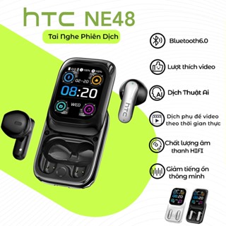 HTC NE48  Tai Nghe Phiên Dịch  Tai nghe Bluetooth Màn hình cảm ứng LED 134 Ngôn ngữ dịch HIFI Giảm tiếng ồn Âm nhạc Hradphone có micrô Bluetooth 6.0