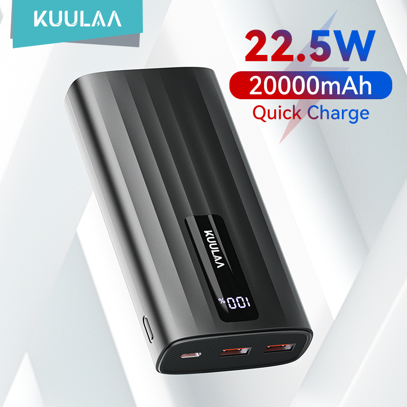 Kuulaa Power Bank 22.5W Sạc Nhanh 20000mAh Real 10000mAh Sạc Nhanh Di Động Powerbank Chính Hãng Cho 