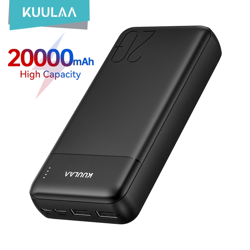 Ngân hàng điện di động kỹ thuật số KUULAA 20000mAh sạc nhanh thích hợp cho iPhone Android