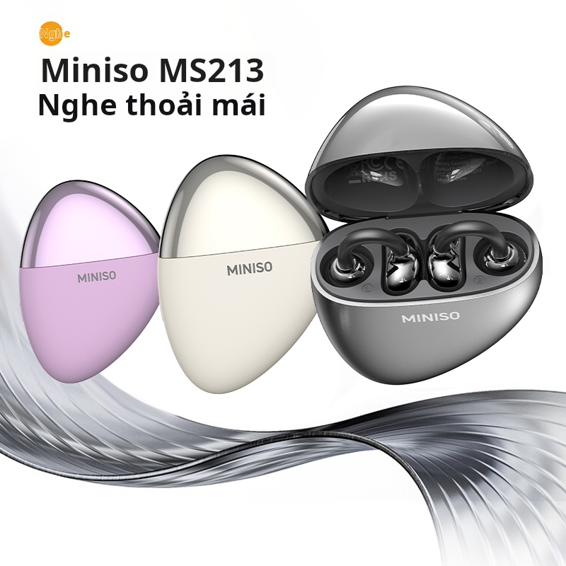 Tai nghe Bluetooth MINISO MS213 Bluetooth 6.0 Rung Massage Thoải mái Mặc Giảm mệt mỏi Cuộc gọi HD IPX5 Chống nước Bảo hành một năm | BigBuy360 - bigbuy360.vn