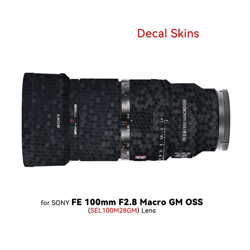 Tùy Chỉnh Cho Sony 100F2.8 Miếng Dán Ống Kính FE100mm F2.8 Macro GM OSS Phim Bảo Vệ SEL100M28GM Da F