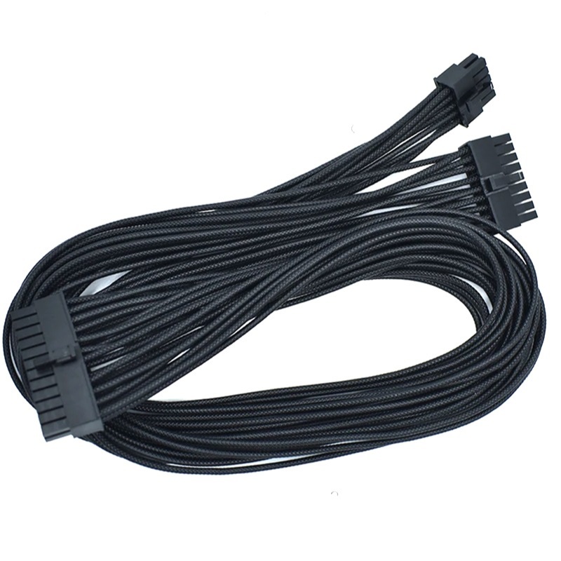 Cáp có hoa văn bện 60cm 16 AWG Mô-đun tùy chỉnh 18pin + 10pin đến 24Pin Cáp nguồn cho ASUS ROG THOR 