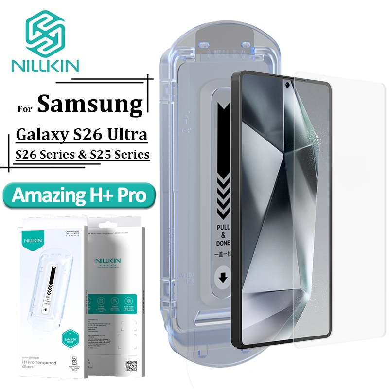 Kính cường lực NILLKIN cho Samsung Galaxy S26 Ultra Plus S25 Ultra S25 + S25 H + Pro Dễ dàng cài đặt Bảo vệ màn hình chống chói