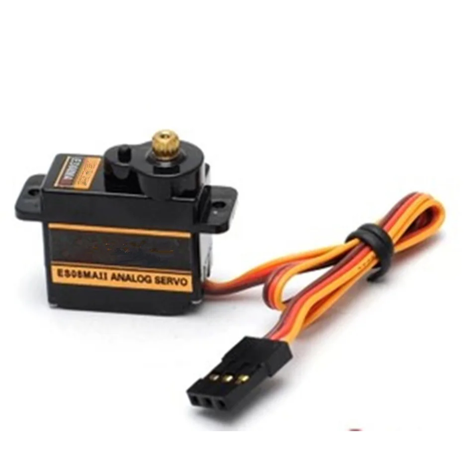 2 Cái / lốc EMAX ES08MA ES08MAII 12g Mini Kim Loại Gear Analog Servo Cho Rc Sở Thích Xe Thuyền Trực 