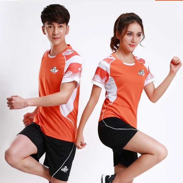 Mùa Hè Nam Nữ Bóng Bàn Jersey Thể Thao Tay Ngắn Jersey Thi Đấu Huấn Luyện Bóng Bàn Jersey Top